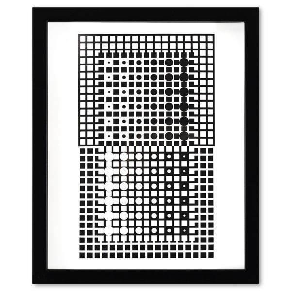 Centauri - XXII de la serie Corpusculaires by Vasarely (1908-1997)