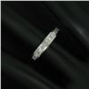 Image 4 : Platinum 1.45 ctw Channel Set Princess and Baguette Diamond Eternity Band Ring