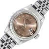 Image 1 : Rolex Ladies Sapphire Quickset Salmon Roman Datejust Wristwatch 26MM