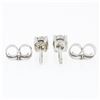 Image 3 : NEW 14k White Gold Simple Classic 0.25 ctw Round Brilliant Diamond Stud Earrings