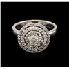 Image 1 : 0.89 ctw Diamond Ring - 14KT White Gold