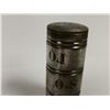 Image 5 : Antique nickel religion triple oil stock last rights container