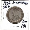 Image 2 : 1936 50 CENT MINT SCARCE, LOW MINTAGE FINE CONDITION