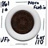 Image 2 : 1861 NOVA SCOTIA ONE CENT VF+