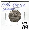 Image 1 : 1947 DOT 5 CENT, GOOD HOLE FILLER