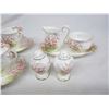 Image 4 : 6 Royal Albert time cups and saucers cream,sugar,tray,salt and pepper