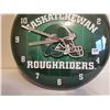 Image 1 : Saskatchewan Roughrider clock 14" works