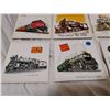 Image 4 : 8 train related ceramic tiles, lot 2 one crack