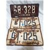 Image 1 : 1957 G License plates & 1949 Sask Car plate