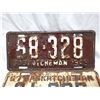 Image 2 : 1957 G License plates & 1949 Sask Car plate