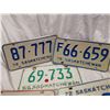 Image 2 : Six Sask license plates