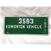 Image 3 : NOS 197 and 1972 Edmonton License plates