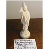 Image 1 : HAND CARVED, IVORY COLOURED STATUE, STONE BASE 5” TALL ORIENTAL FIGURE