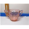 Image 1 : PINK DEPRESSION GLASS, SUGAR BOWL