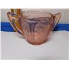 Image 4 : PINK DEPRESSION GLASS, SUGAR BOWL