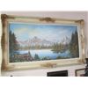 Image 2 : Large Framed Oil Painting of Mountains Regina Artist