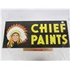 Image 1 : Double Sided Antique Chief Paints Sign 28 inches wide