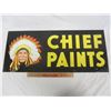 Image 2 : Double Sided Antique Chief Paints Sign 28 inches wide