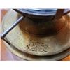 Image 4 : rare brass C.P.R. table coal oil lamp, marked