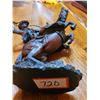 Image 4 : cowboy roping on bucking horse statur 12"T, resin