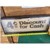Image 3 : gas station pump top sign double sided 24"w 1960's