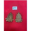 Image 1 : 2 Army badges - Canadian infantry corps - "Acer"