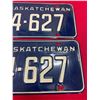 Image 3 : Pair of 1962  Saskatchewan license plates