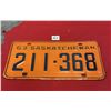 Image 1 : 1963 Saskatchewan license plate