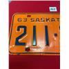 Image 2 : 1963 Saskatchewan license plate