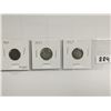 Image 1 : 1910,33,37 Silver 10¢ coins