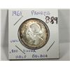 Image 1 : 1961 Panama Silver half balboa, UNC