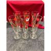 Image 1 : 6 Art deco glasses - 8.5" tall