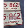 Image 3 : Pair of 1975 Saskatchewan license D plates