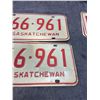 Image 3 : Pair of 1975 Saskatchewan license C plates