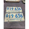 Image 1 : Pair of 1976 Saskatchewan license D plates