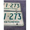 Image 3 : Pair of 1974 Saskatchewan license plates