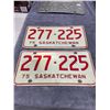 Image 1 : Pair of 1975 Saskatchewan license plates