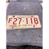 Image 1 : 1973 RCMP Saskatchewan farm license plate
