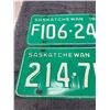 Image 2 : Pair of 1969 Saskatchewan license plates - farm