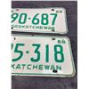 Image 3 : Pair of 1968 Saskatchewan license plates