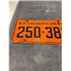 Image 2 : 1963 Saskatchewan license plate