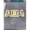 Image 1 : 1957 Saskatchewan license plate