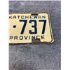 Image 3 : 1957 Saskatchewan license plate