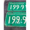 Image 2 : Pair of 1969 Saskatchewan license plate