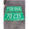 Image 1 : Pair of 1965 Saskatchewan license plates - farm