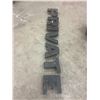 Image 2 : 7 Aluminum metal letters 8"tall - spell what you want