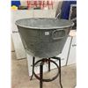 Image 1 : Round galvanized steel tub - 20"