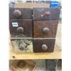 Image 1 : 6 Oak sewing machine drawers