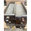 Image 4 : 6 Oak sewing machine drawers