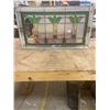 Image 1 : Stained glass window - Has damage - 25"x14" - Very old, can be repaired